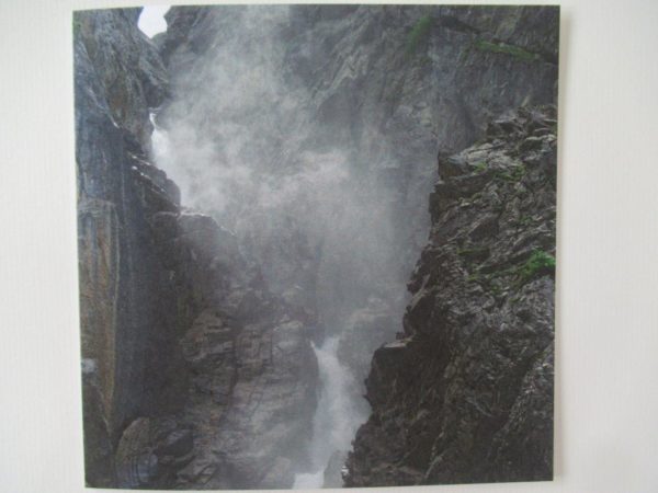 054 Trauerkarte Wasserfall im Sertigtal